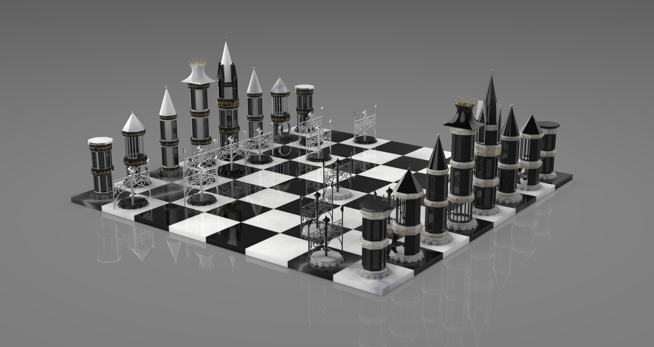 Victorian Chess Set